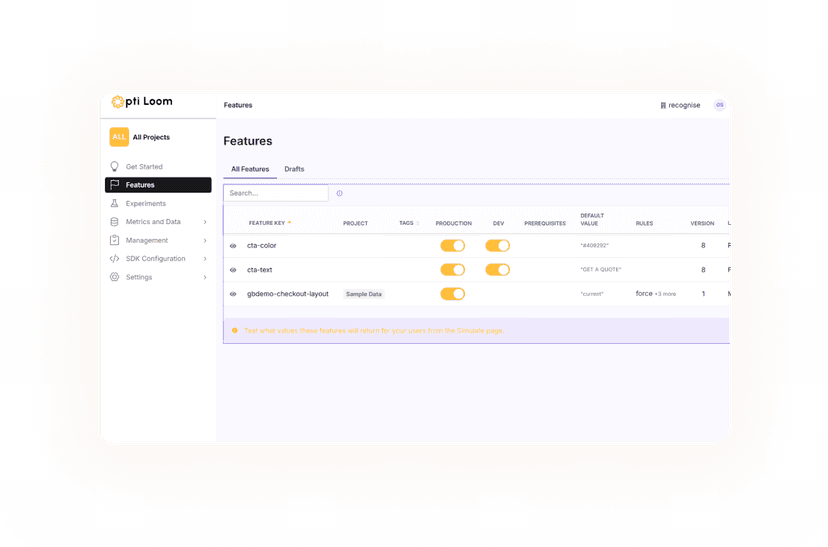 Product screenshot left